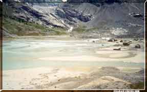 Lacs de fonte des glaciers à Ferpècle